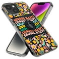 thumbnail image 2 of MUNDAZE Apple iPhone 7/8 Plus Shockproof Clear Hybrid Protective Phone Case Choose Happy Smiley Face Retro Vintage Groovy 70s Style Cover, 2 of 6