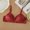 Red, variant on HOMBOM Soft Cup Bras for Womens Unlined Soft Bralette Brassiere Wireless Beige Spaghetti Straps No Underwire Bras 38C