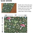 thumbnail image 5 of GZHJMY Placemats Set of 4,Mushrooms Leaves Heat-Resistant Non-Slip Double Sided Washable Kitchen Dining Table Mats for Kitchen Table Decoration, 12"x18", 5 of 6