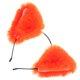 thumbnail image 5 of FELTECHELECTR Diadema de peluche con orejas de dibujos animados, accesorio para el cabello para mujeres y niñas, color naranja para fiestas, 5 of 6