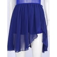 thumbnail image 6 of Doomiva Women Lyrical Dance Dresses V-Neck Chiffon Ballet Latin Dance Dress Royal Blue S, 6 of 7