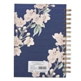 thumbnail image 2 of Inspirational Spiral Journal Notebook for Women It is Well Navy Blue Floral Wire Bound w/192 Ruled Pages, Large Hardcover, With Love, 2 of 4