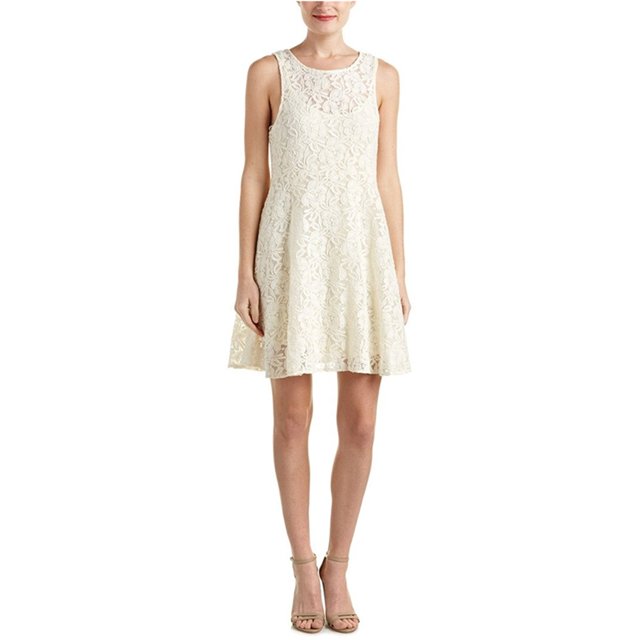Free People Miles de vestido de encaje para mujer, blanco roto, mediano