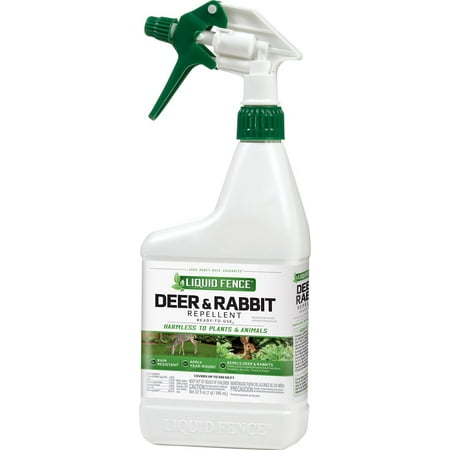 - Liquid Fence Deer & Rabbit Repellent Ready-to-Use, 32-fl oz