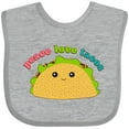 thumbnail image 3 of Inktastic Peace Love Tacos Boys or Girls Baby Bib, 3 of 4