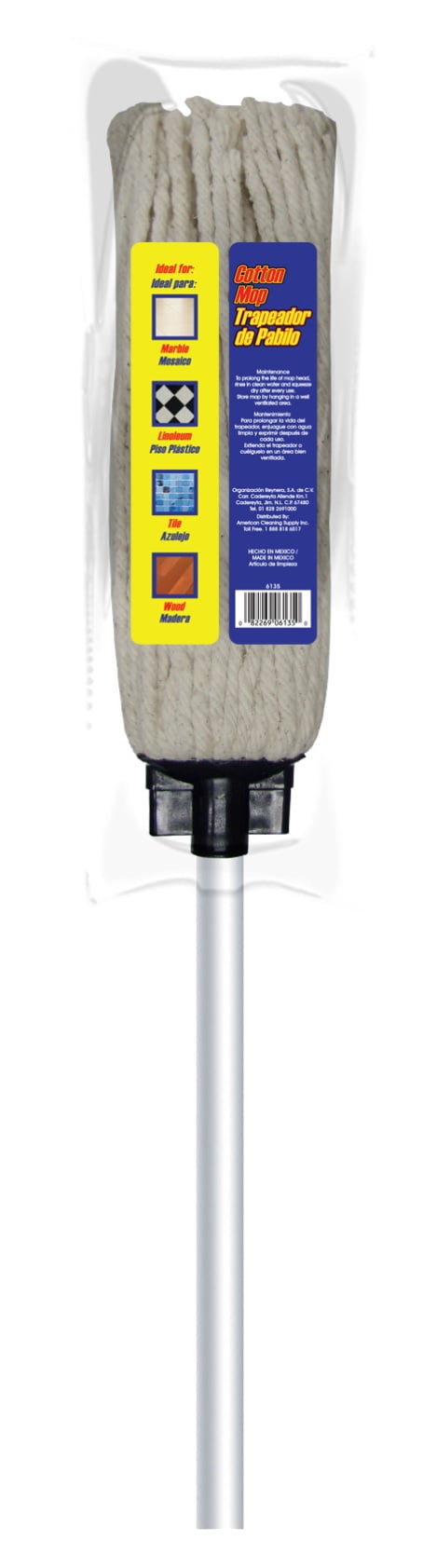 Reynera 2.5oz Cotton Cut-end Deck String Wet Scrub Floor Mop