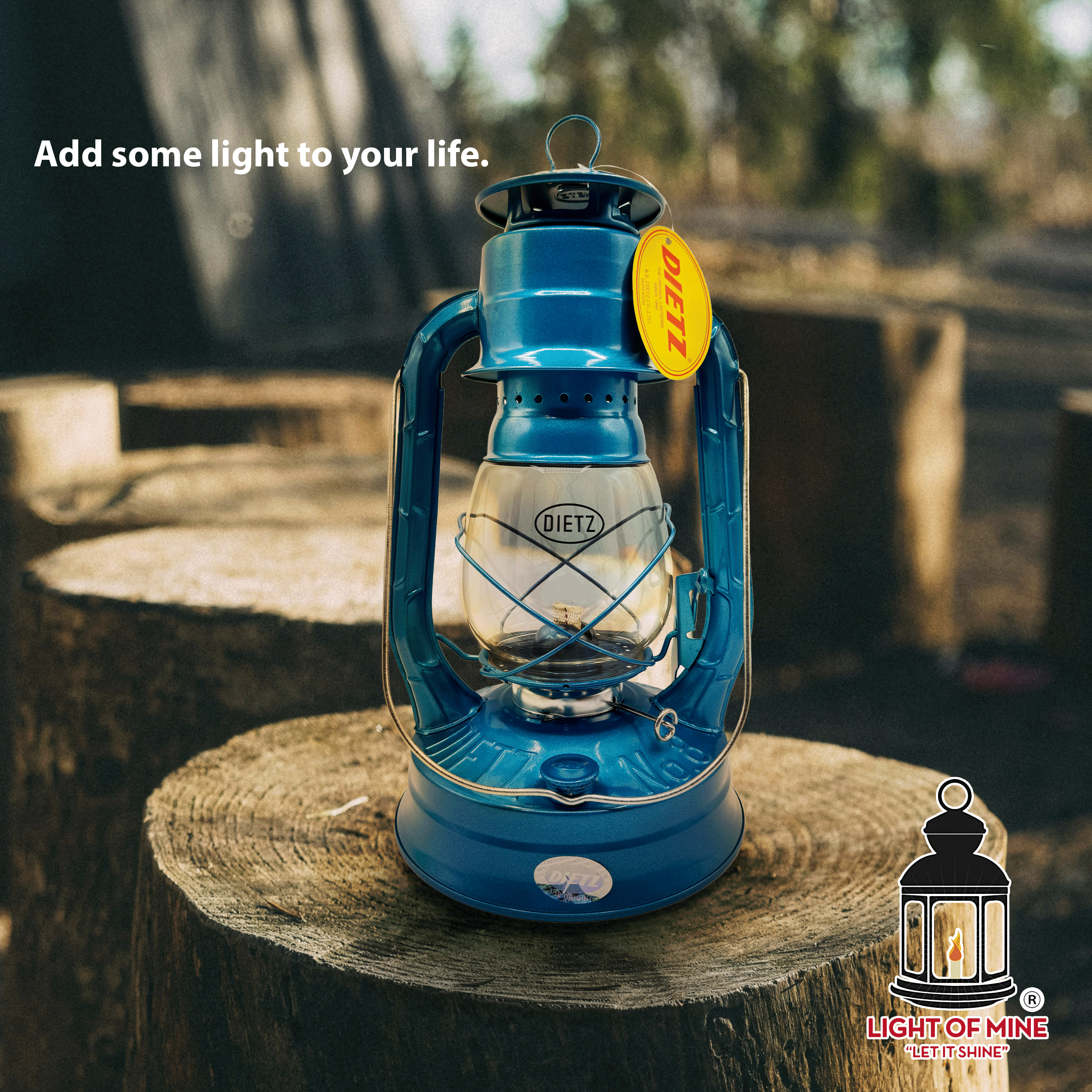 Light of Mine - Dietz #08 Air Pilot Black Oil Lantern Including 6-Pack of 100% Cotton 7/8" Replacement Wick Strips (#08, BLK)