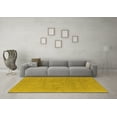 thumbnail image 3 of Ahgly Company Machine Washable Indoor Rectangle Oriental Yellow Industrial Area Rugs, 3' x 5', 3 of 4