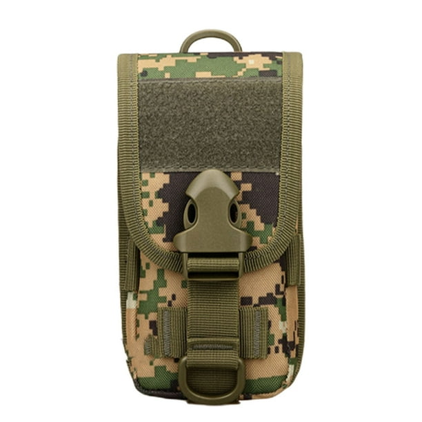 Soidarity Estuche para teléfono Gadget Bolsas Soporte para teléfono inteligente Camping Equipo para correr Crossbody Ligero Camuflaje negro Escalada jungla digital Soidarity OD024231-05