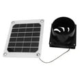 thumbnail image 1 of Solar Powered Fan, Solar Panel Exhaust Fan Strong Wind Power 6 Inch Fan Energy Saving 20W  For Pet Dog Chicken House, 1 of 8