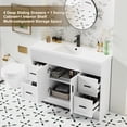 thumbnail image 5 of eclife Freestanding Single Sink Bathroom Vanity with Resin Top, Faucet, and Drain, 48 Inch, 5 of 10