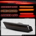 thumbnail image 5 of Kojem 4Pcs Front Rear Led Bumper Side Marker Light  for 2010-2015 Chevy Camaro Smoked Lens, 5 of 10