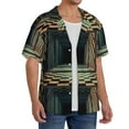 thumbnail image 4 of KLL 3d Abstract Chess Boar Print Men's Shirt Short Sleeve Button Down Summer Cuba Beach Shirts- Small, 4 of 7