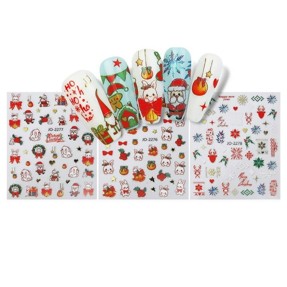 Halloween Christmas Festive Nail Sticker Manicure for Parties Celebrations Decal