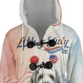 thumbnail image 4 of 4th of July Old English Sheepdog Celebrates Independence Day All Over Print 3D Hooded Duffle Toggle Coat Dog Lover - 12010, 4 of 6