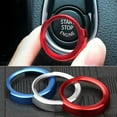 thumbnail image 5 of Diekin Start Stop Button Ring Push Button Ignition Switch Decor Frame Cover Trim Sticker for (Silver), 5 of 5
