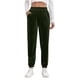 thumbnail image 2 of Karight Women's Velour Pants Soft Velvet Straight Leg Sweatpants Elastic Waist Warm Lounge Pant with Pockets, 2 of 5