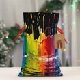 thumbnail image 5 of Naloa Vibrant Color Splash Drawstring Christmas Bags, 3D Xmas Gift Bags, Christmas Wrapping Bags, Xmas Goodie Bags, Treat Pouch Bags, Party Favor Bags-Medium, 5 of 9