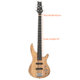 thumbnail image 4 of GZXS Electric Bass Guitar with 20 Watt Amplifier, 5 String Bass Guitar with Bag, Strap and Accessories, Burlywood, 4 of 9