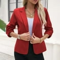 thumbnail image 2 of ZJXFGS Women'S Blazers,Blazer Jackets for Women,Casual Blazers for Women,Jacket for Women,Blazer Women,Women Blazers,Black Jacket Red 3XL, 2 of 9