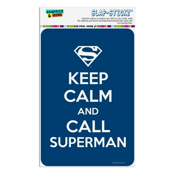 Superman Keep Calm and Call Home Business Office Sign