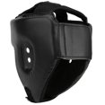 thumbnail image 1 of Boxing Helmet PU, Head Guard Sanda Kickboxing Leather Adjustable Training DefenseBlack Large Size, 1 of 8