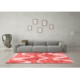 thumbnail image 3 of Ahgly Company Indoor Square Abstract Red Modern Area Rugs, 8' Square, 3 of 4