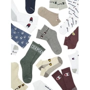 Champion Men’s No Show Socks 8 Pack – Half Terry Cushion, Moisture-Wicking, Arch Support, Stretch Comfort, Sizes 6–12.5