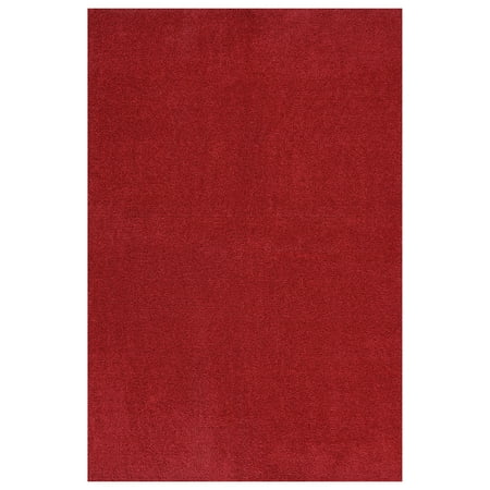 Garland Rug Gramercy Washable Polypropylene Classic Red Bathroom Carpet, 5' x 6'