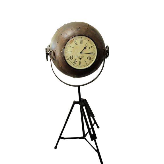 Floor Clock made from Iron Cooking Pot