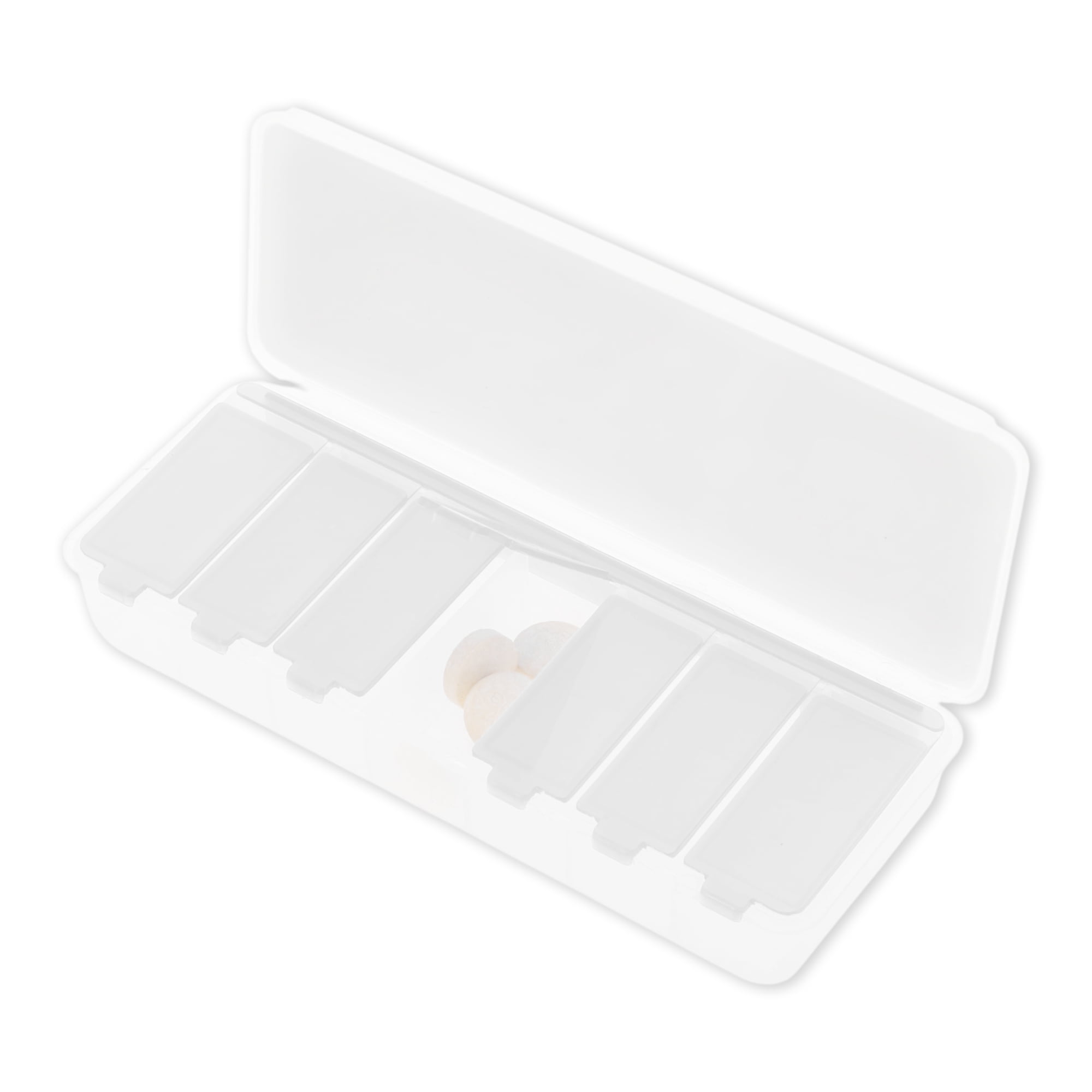Unique Bargains Useful Portable Durable 7 Grid Design Pill Case 1 Pc Clear
