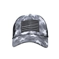 thumbnail image 2 of WITHMOONS Baseball Cap American Flag Mesh Trucker Ponytail Hat YZM0087 (Black), 2 of 6
