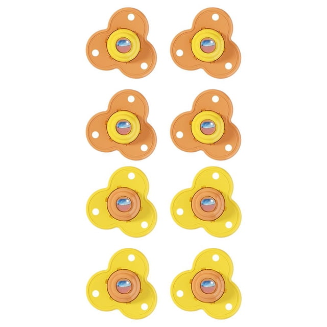 4 ruedas para muebles, rueda universal adhesiva para electrodomésticos (naranja) Tmvgtek Libre de BPA