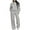 Blue, variant on 2 Piece Sweatsuit for Women Plus Size Long Sleeve Lounge Drawstring Sweatshirt Wide Leg Sweatpants Solid Color Loose Outfits Trendy Winter Matching Sets with Pockets 2025 Gray XL