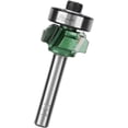 thumbnail image 4 of Yazoeia Woodworking Milling Cutter Trimmer Router Bit 4 Teeth Trimming Cutter Tungsten Steel Trimming Cutter After Banding for Woodworking Engraving(1/4 * R1) CJC912-152881, 4 of 9