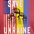 thumbnail image 3 of CafePress - Save Ukraine! America Supports Ukraine T Shirt - Mens Tri-blend T-Shirt, 3 of 4