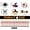 🍒 black_Base#525, variant on Halloween Disposable Paper Straws Set, 24 Straws with Flags and Stickers, 6 Spooky Styles, for Party Drinks and Crafts