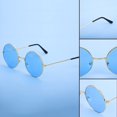 thumbnail image 4 of Lot de 3 Lunettes de Soleil Hippy Specs Lunettes de Soleil Rondes avec Montures en Métal Style Rétro Hippie Années 60 70 Lunettes Circulaires Accessoires de Costume, 4 of 5