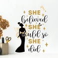thumbnail image 2 of Adhesivo mural She Believe She Could So She Did (PVC, 30 x 60 cm), 2 of 4