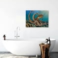thumbnail image 5 of Acheng  Day Octopus in Mid-Water, Hawaii Canvas Wall Art Print, Wildlife Home Decor Artwork 16x12inch, 5 of 6