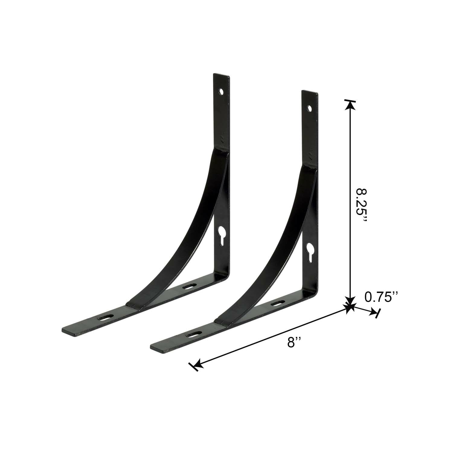 Foster Black Metal Sloped Bracket - Walmart.com