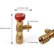 thumbnail image 2 of Adaptador de válvula de refrigerante - válvula de seguridad de aire acondicionado 1/4"-5/16" - adaptador rápido de latón - para control de flujo de aire acondicionado ER, 2 of 5