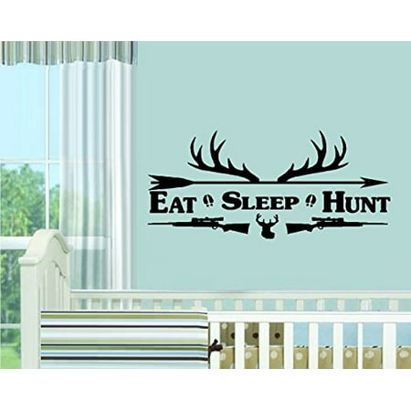 Eat Sleep Hunt #2 Children, Wall or Window Decal (Small 13