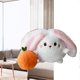 thumbnail image 2 of Animal Plush Doll Adorable Soft Reversible Persimmon Plush Toy Pillow Decoration for Home Bed Rabbit L 25cm / 9.8in, 2 of 4