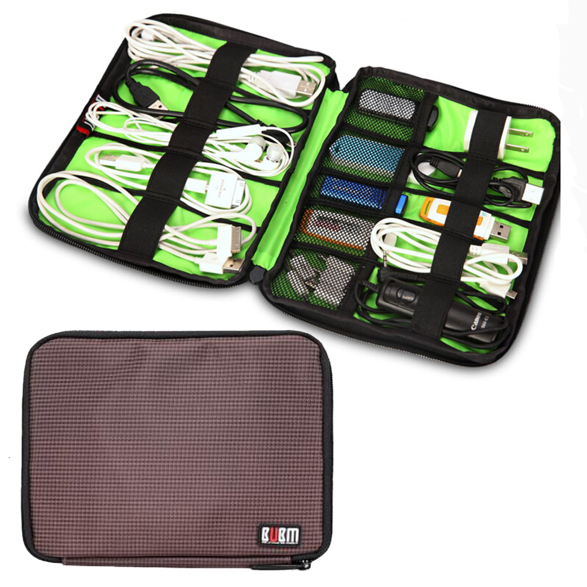 Portable Travel Electronic Accessories USB Drive Organizer Bag Insert Case N3 