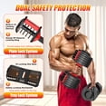 thumbnail image 4 of Hiaso 52.5lb 5-in-1 Adjustable Dumbbell with Plates & Rack-Space-Saving Free Weights for Home Gym, Full Body Workout for Women & Men, 4 of 7
