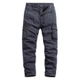 thumbnail image 1 of toraway Men's Casual Shorts Inch Inseam Drawstring Summer Mens Fashionable Casual Washed Multi Pocket Mens Pants Solid Color Straight Leg Casual Pants 32, 1 of 2