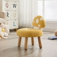 thumbnail image 2 of Dayalane Mushroom Kids Desk Chair Comfy, Upholstered Chairs with Wooden Legs for Ages 1-4, Playroom Furniture with Back, Bedroom, Kindergarten, Pink, 2 of 8