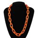 thumbnail image 1 of Collar de acrílico Yashi Gargantilla para mujer 24 pulgadas Naranja, 1 of 3