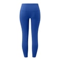 thumbnail image 3 of Gibobby Pantalones de yoga Pantalones de yoga para mujer Leggings con bolsillos para mujer Pantalones de yoga de cintura alta con bolsillos Leggings de entrenamiento Medias(Azul， XXL), 3 of 4